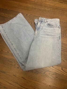 Madewell Light Wash Wide Leg Jeans